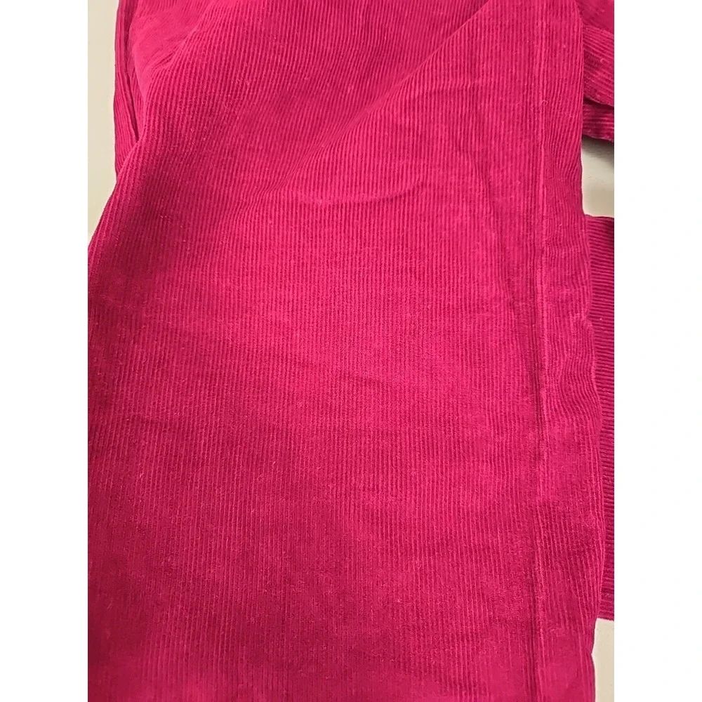 Vintage‎ Palm Island Fuchsia Corduroy Pants Girls Size 10 Pleated Front